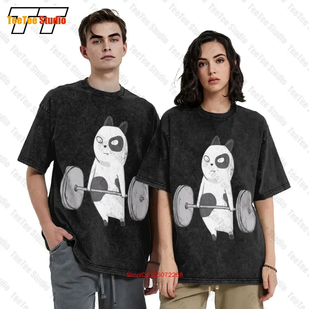 Cat Deadlift Powerlifting Vintage Oversized T-Shirt MBU2