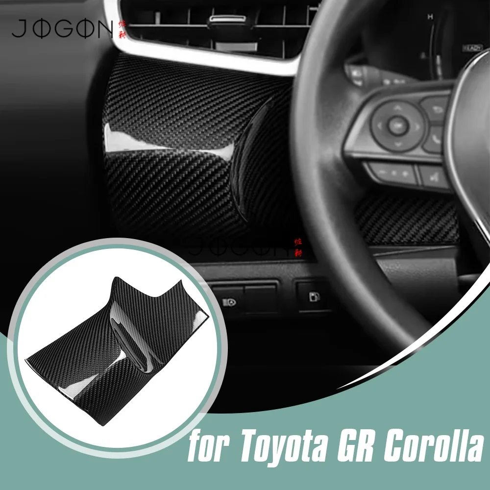 

LHD Carbon Car Interior Center Driver's Dashboard Left Side Panel Cover Trim Accessories For Toyota GR Corolla 2023 2024 2025