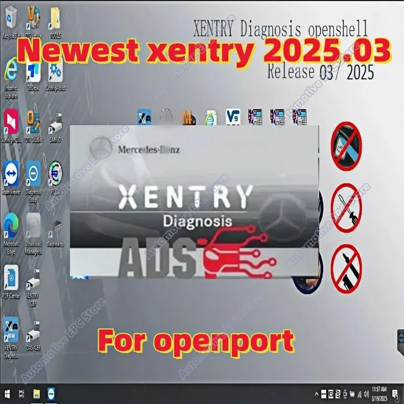 2025.03 XDOS xentry XPT 2023 WIS/ASR EPC Workshop Vediamo 5.01 database DTS Monaco V8.16 V9.02 database for mb star c4/c5 tools