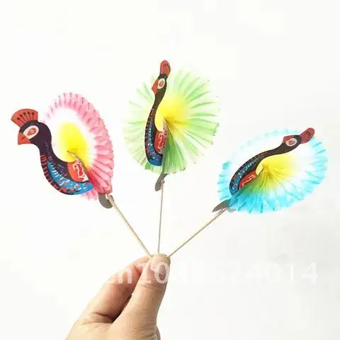 

25ps Peacock Cake Flag Fruit Fork Cocktail Decor for Wedding Table Decorations Jungle Birthday Party DIY Decorations Kids Favor