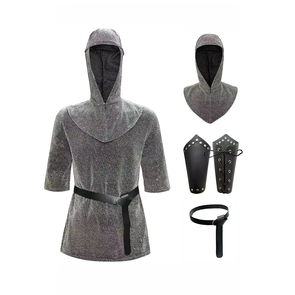 Mannen Vintage Noble Knight Cosplay Kleding Halloween Carnaval Rollenspel Party Outfits Middeleeuwse Ridder Cosplay Kostuum 2025 Nieuw
