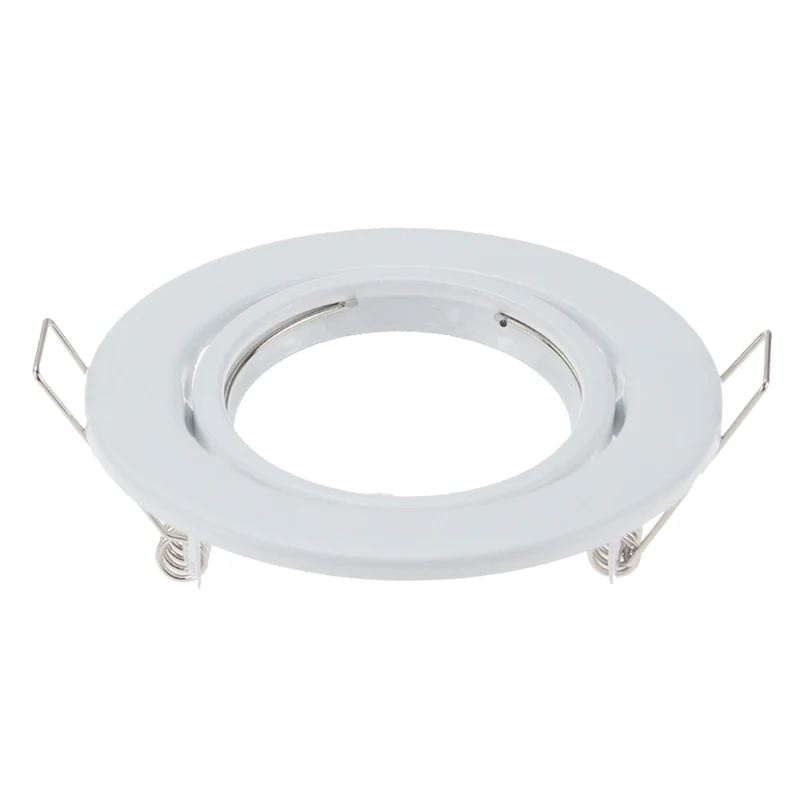 Recesso Gota Lensed Shower Trim com difusor de vidro fosco, 6 ", 6" Habitação teto Metal recesso luminária, GU10