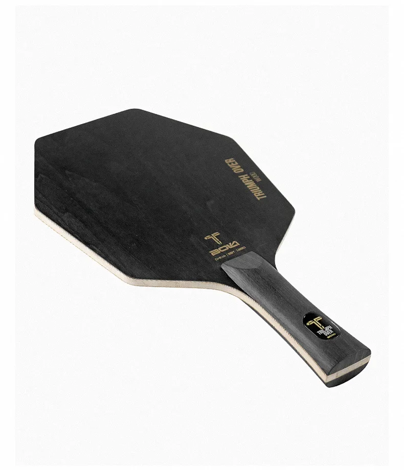 Professionelles sechseckiges PingPong-Paddel, 5-lagiger Tischtennisschläger aus reinem Holz zum Training von Pingpong-Unterklingen, erhöht den Schlagbereich – Detail 12