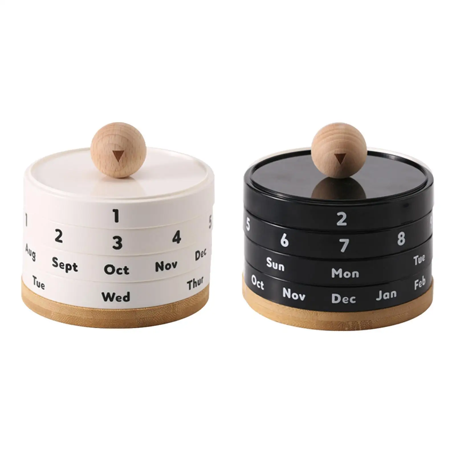 Perpetual Calendar Rotating Perpetual Calendar Reusable Creative Desk Decor