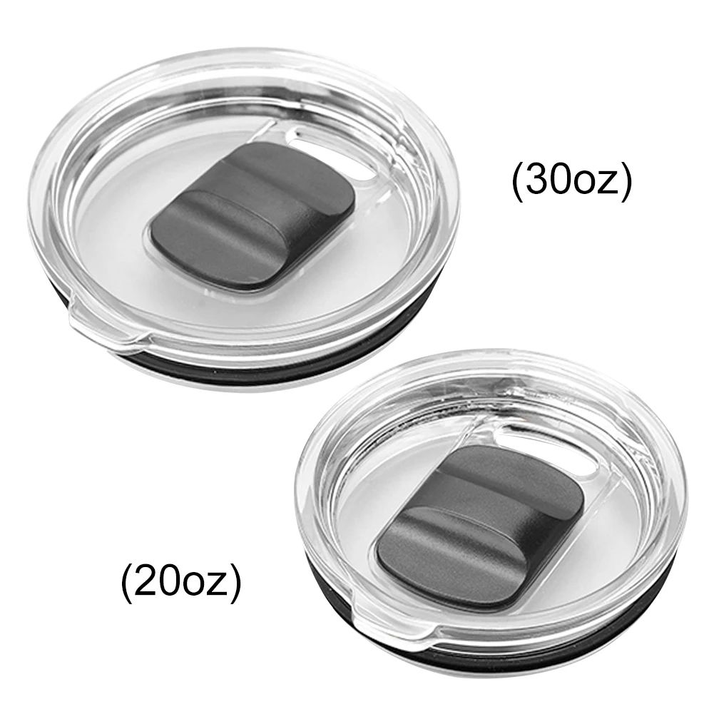 

5/10PCS Clear Spill Proof Tumbler Cover with Slider Switch Spill Proof Cup Lid Coffee Mugs Lid for Ye-ti 20/30oz Cup Accessories