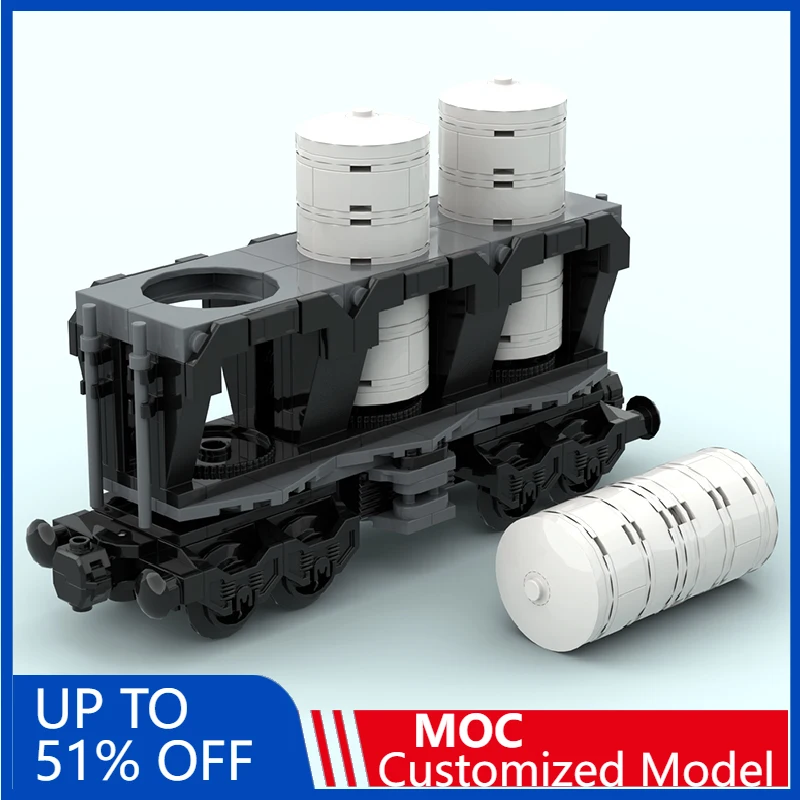 

190 PCS MOC Urban Three Tank Truck Model Building Block Bricks DIY Technology Creative Assembly Educational Types Kid Toys Gifts