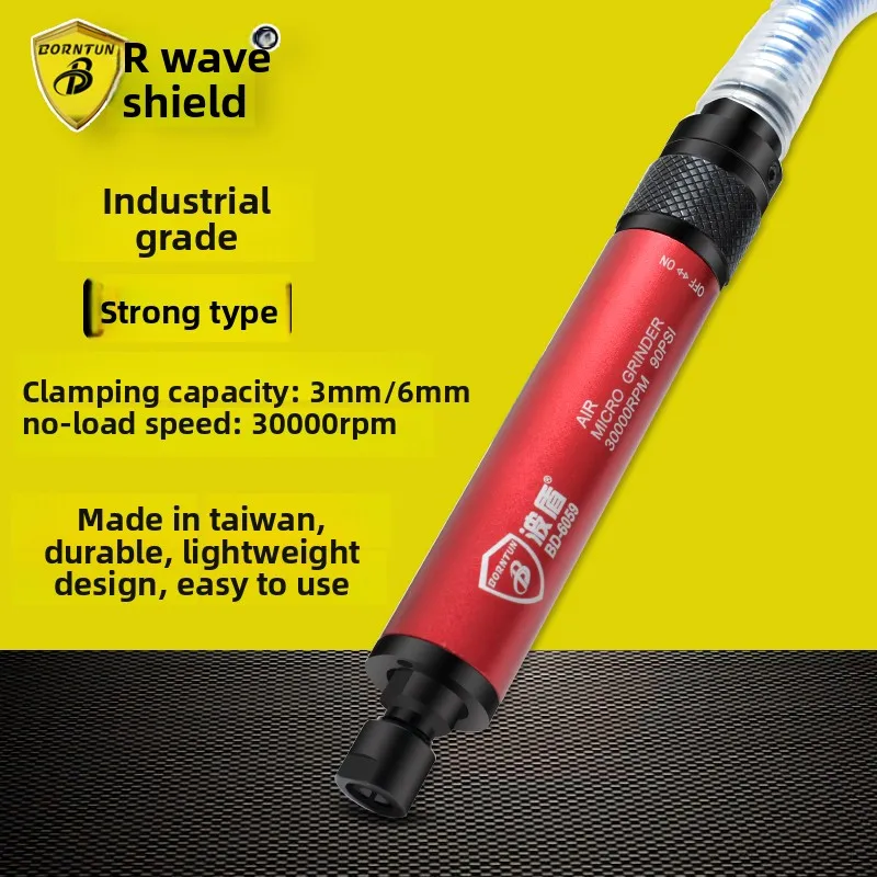 Wave Shield Air Grinding Pen Pneumatic Polishing Pen Pneumatic Grinder 3Mm/6Mm Air Grinder Engraving Pen Bd-6059