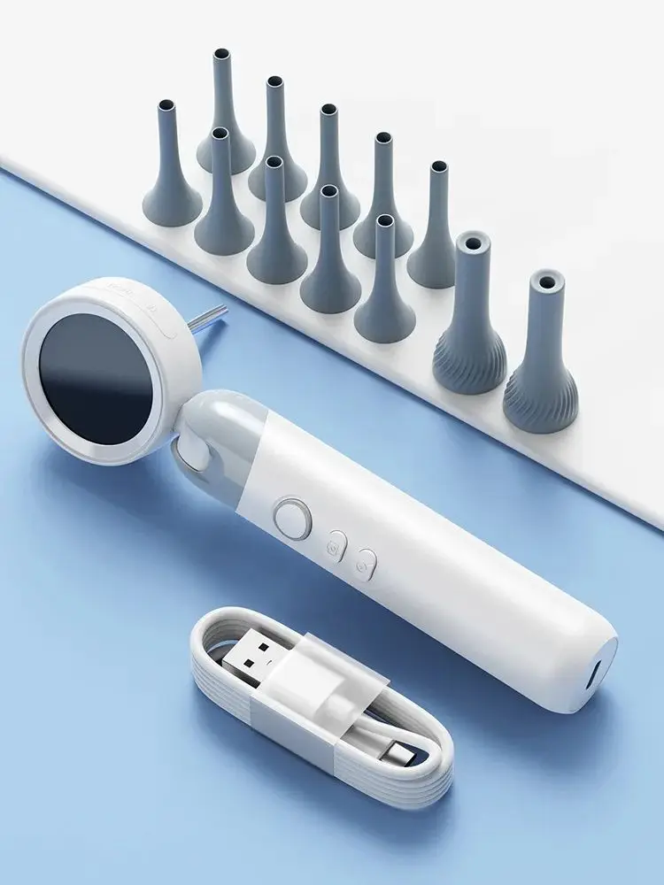 1.38Inch Screen 3.2MM Earpick Endoscope Camera Inspection Otoscope For Nose Skin Check Digital Microscope
