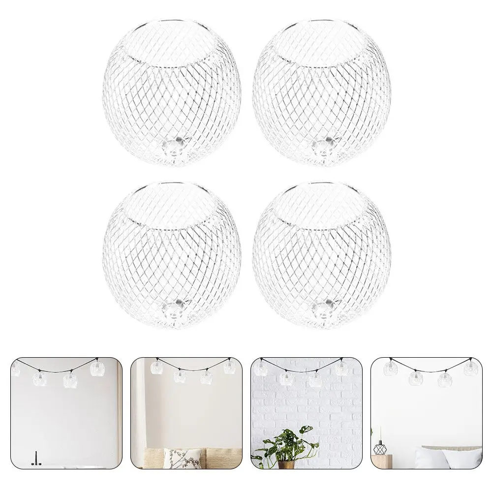 

4 шт. металлические ажурные абажуры для подвесных светильников, декоративные аксессуары для потолочных ламп для дома