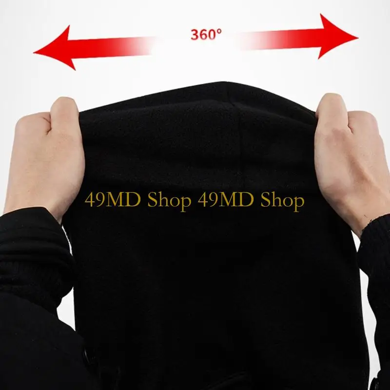 49MD Full Face Head Cover Fleece Winter Face Mask For Men Women Offering Comfort And Warmth In Cold Weather Activities