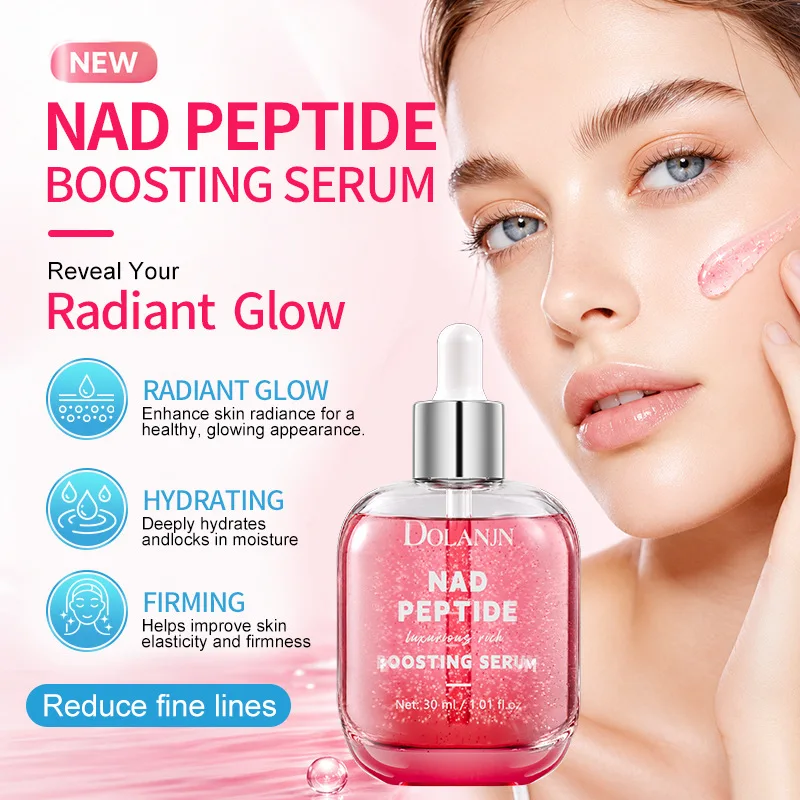 NAD Peptide Boosting Skincare Set Vitamin C Niacinamide Brightening Cream Radiant Moisturizing Serum Smooth Reduce Finelines