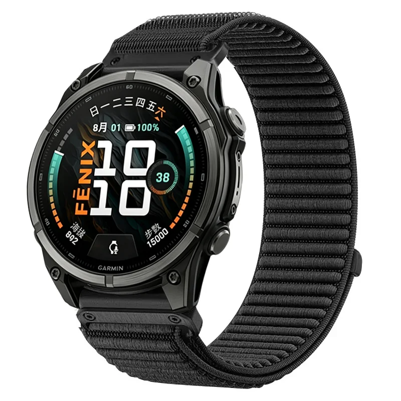 Quick Fit 26/22/20mm Nylon Strap for Garmin Fenix 9 9 Pro 8 43/47/51mm 7 Pro 7S 7X 6S 6X 6 5S Tactix 8 Bracelet Instinct 3 Band