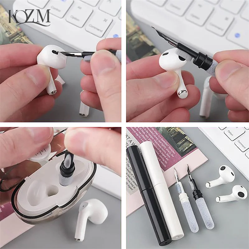 Multifunctional Headphone Cleaning Pens Bluetooth Earphone Cleaning Tools Phone PC Screen Keyboard Integrated Cleaning Brush Kit