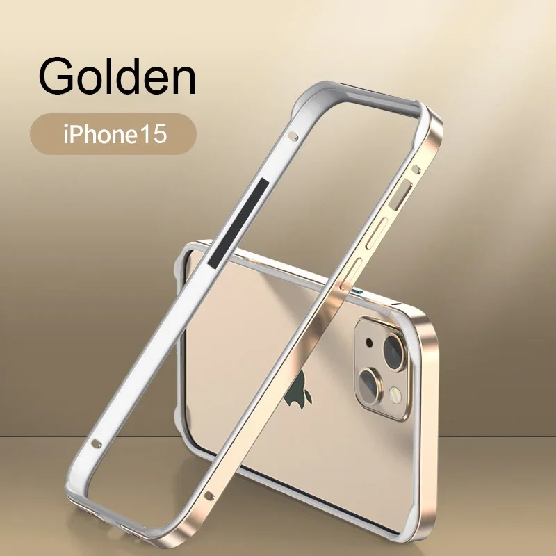Hybrid Silicone Frame Aluminum Metal Phone Case For iPhone 16 15 14 13 12 Pro Max Better Heat Bumper