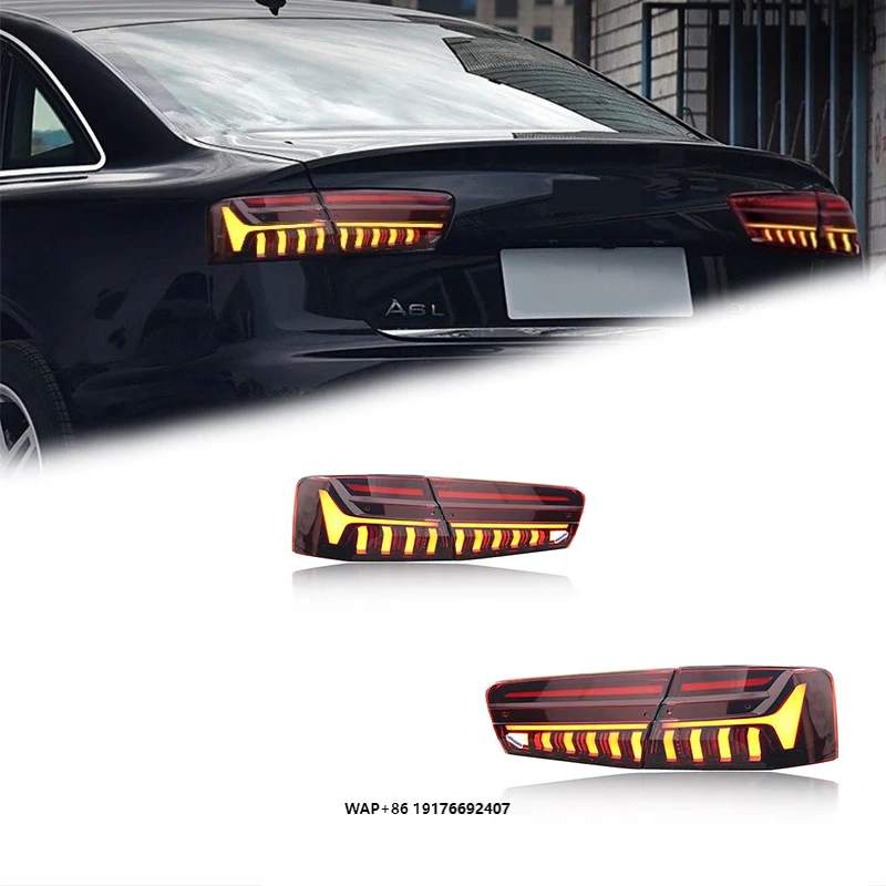 

FT Car Lights forAudi A6 Taillights 2016-2018 A6L LED Tail Lamp Dynamic Turn Signal Light Car Taillights Assembly