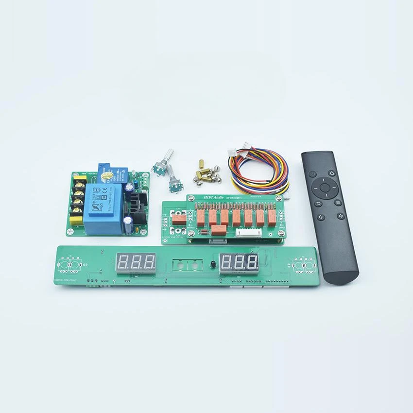 

Remote control volume control board modification kit Front stage amplifier chassis Relay resistance Switching audio source