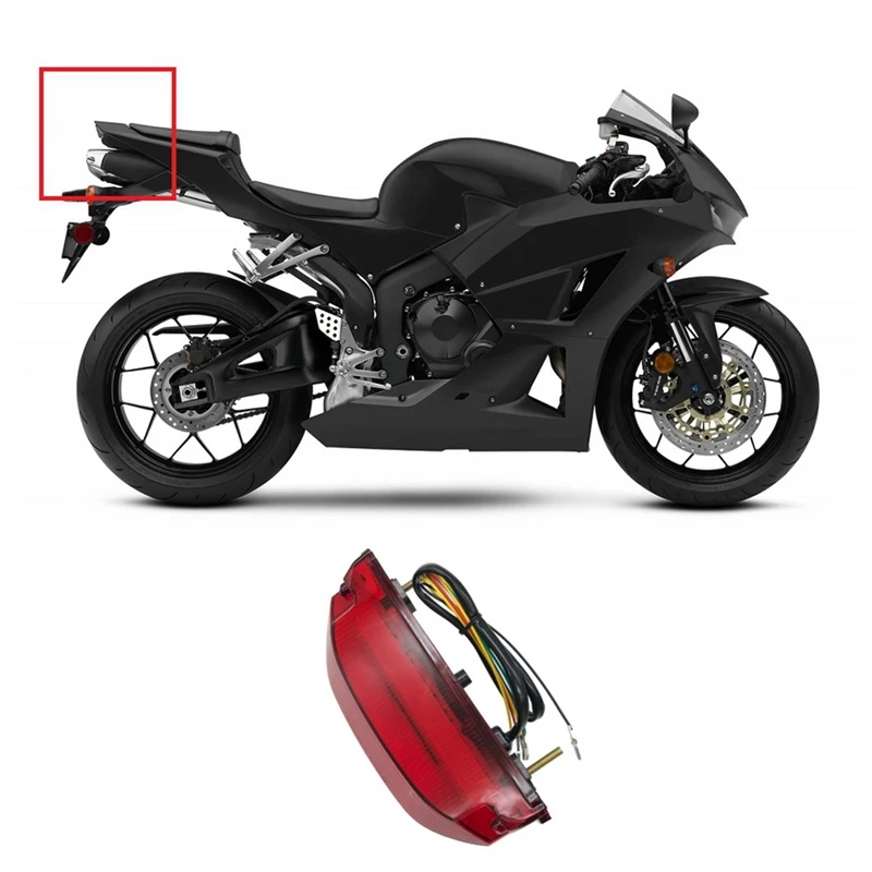 Motorcycle Rear Tail Light Brake Turn Signals Integrated LED Light For Honda CBR600RR F5 2013-2023 Accessories image 6