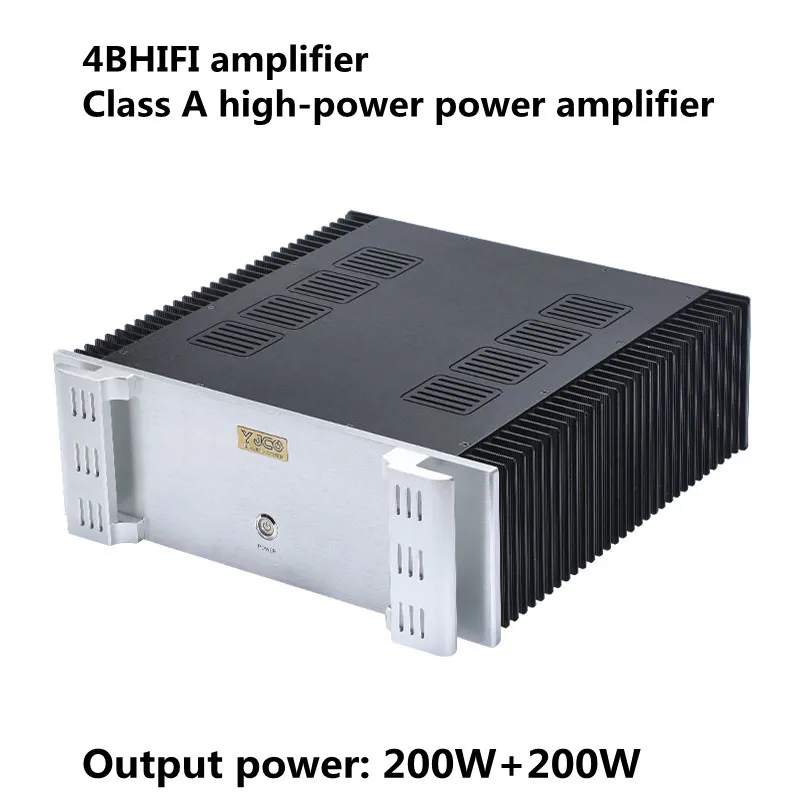 New 4B HIFI Class A 16 Gold Sealed Tubes High Power Balance Pure Power Amplifier Professional AP Test Output Power: 200W+200W