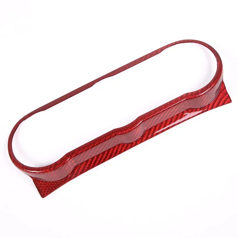 Carbon Car Central Control Volume Mode Button Frame Cover For Fiat 124 Abarth 124 2016-2024 Air Condition Frame Trim Accessories