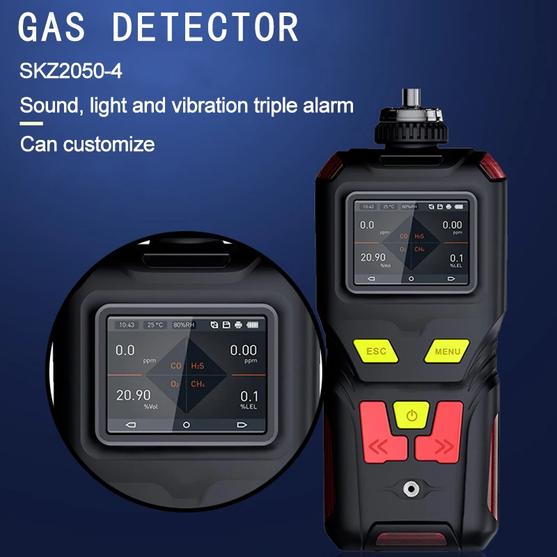 5 years sensor life Methane CH4 Carbon dioxide CO2 gas analyzer gas meter Infrared principles