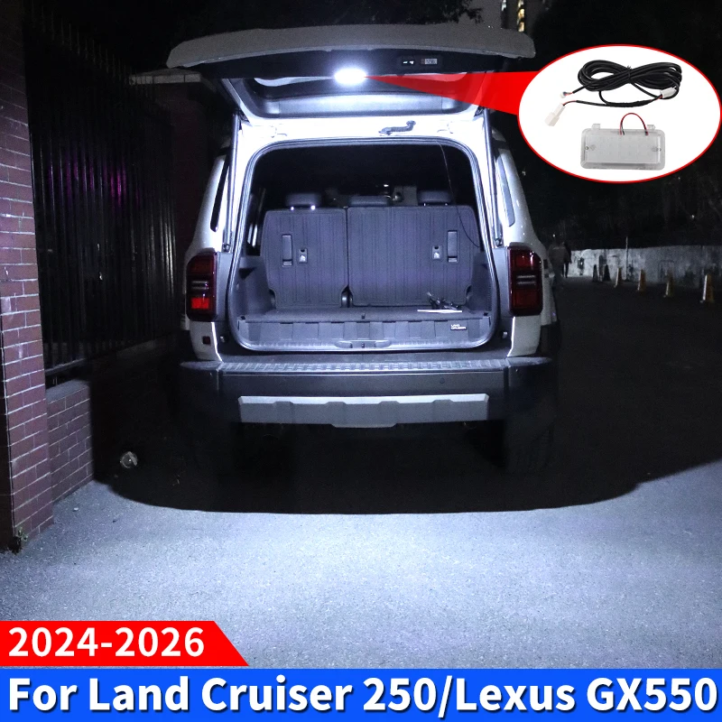 

Для Toyota Land Cruiser 2024-2025 Prado 250 Lexus 550 gx 550h освещение задней двери, обновленные аксессуары, окружающее освещение