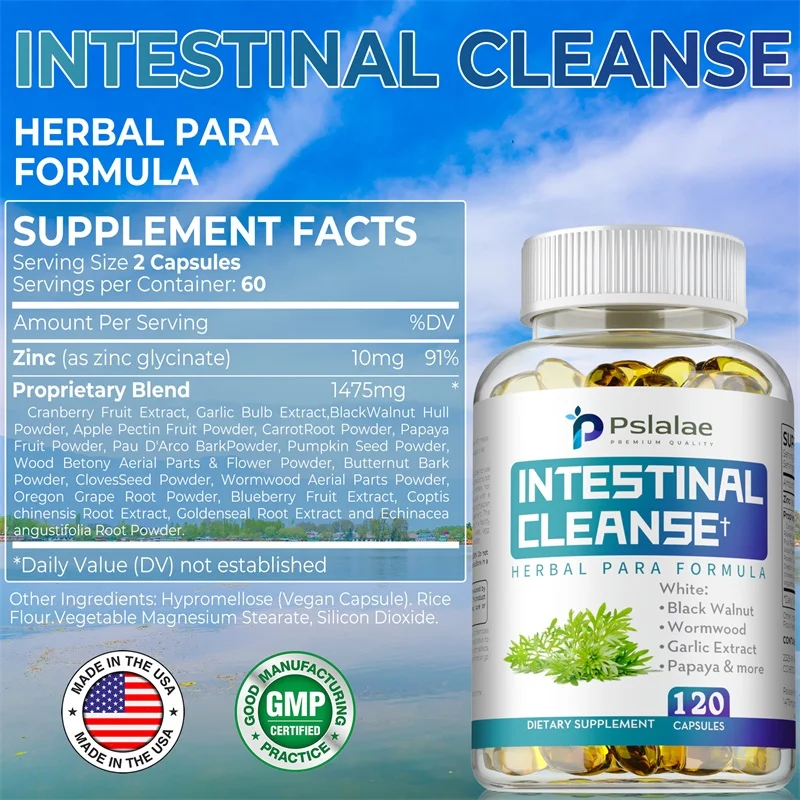 Intestinal Cleanse - Relieves Gastrointestinal Discomfort, Promotes Digestion, Regulates Intestinal Flora, Enhances Immunity