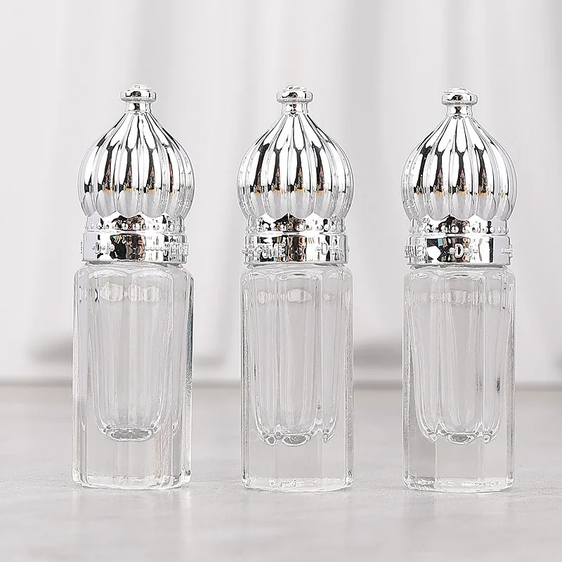 100Pcs 3ml Glass Roller Bottle Empty Roll on Bottle Small Travel Perfume Bottle Sample Glass Transparent Bottle