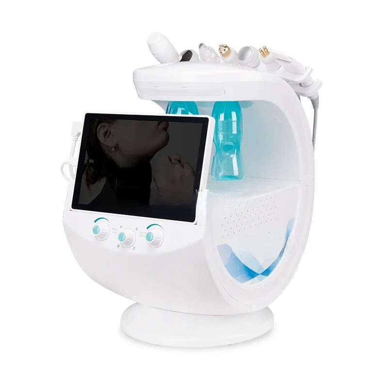 Hot selling item Factory Price 7 in 1 Smart Ice Blue Plus Hydra Oxygen Facial Machine Facia Cleaning Profession 2nd Generation