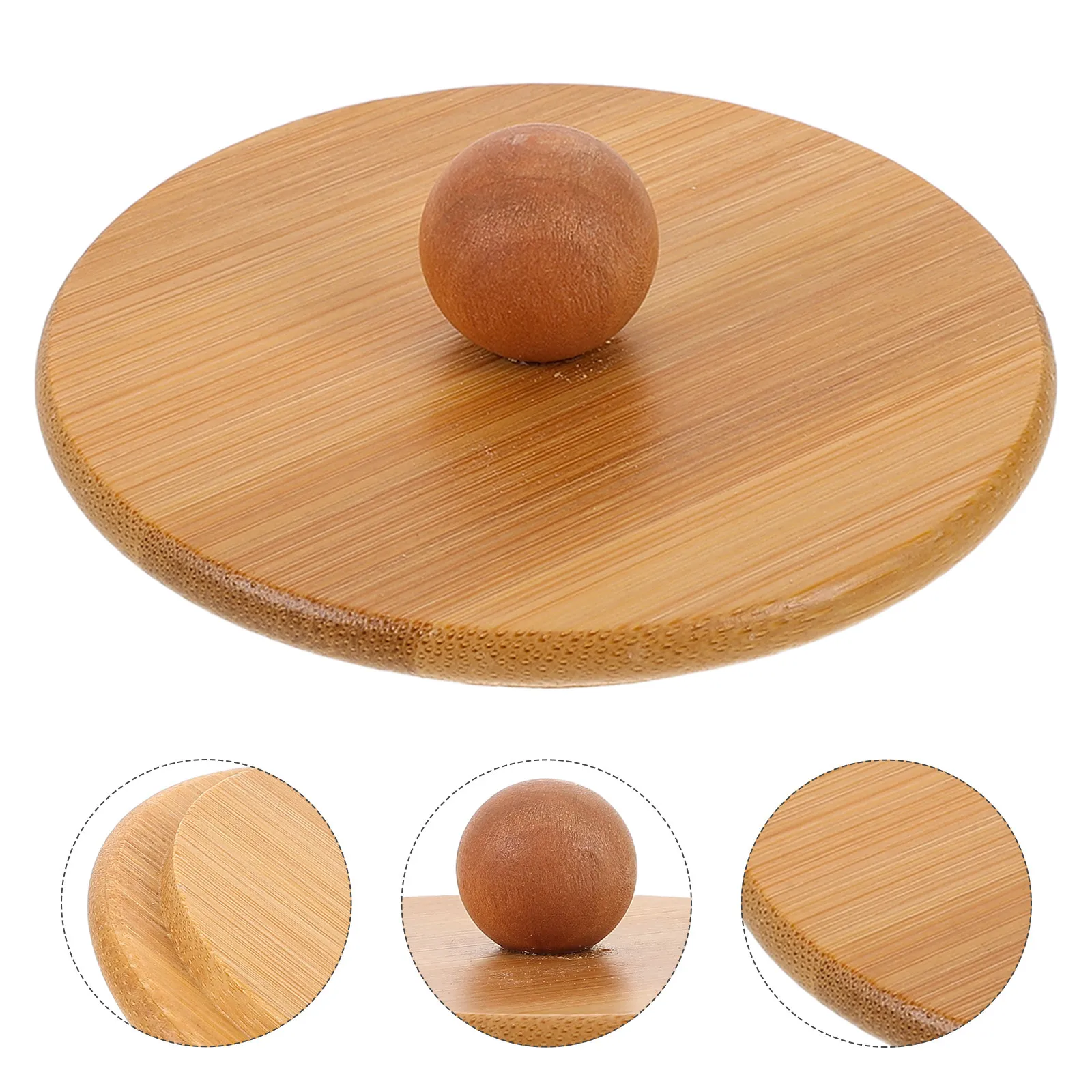 Bamboo Wine Glass Cover for Red Wine Tasting Glasses Dustproof Aroma Preserving Reusable Round Topper for Outdoor
