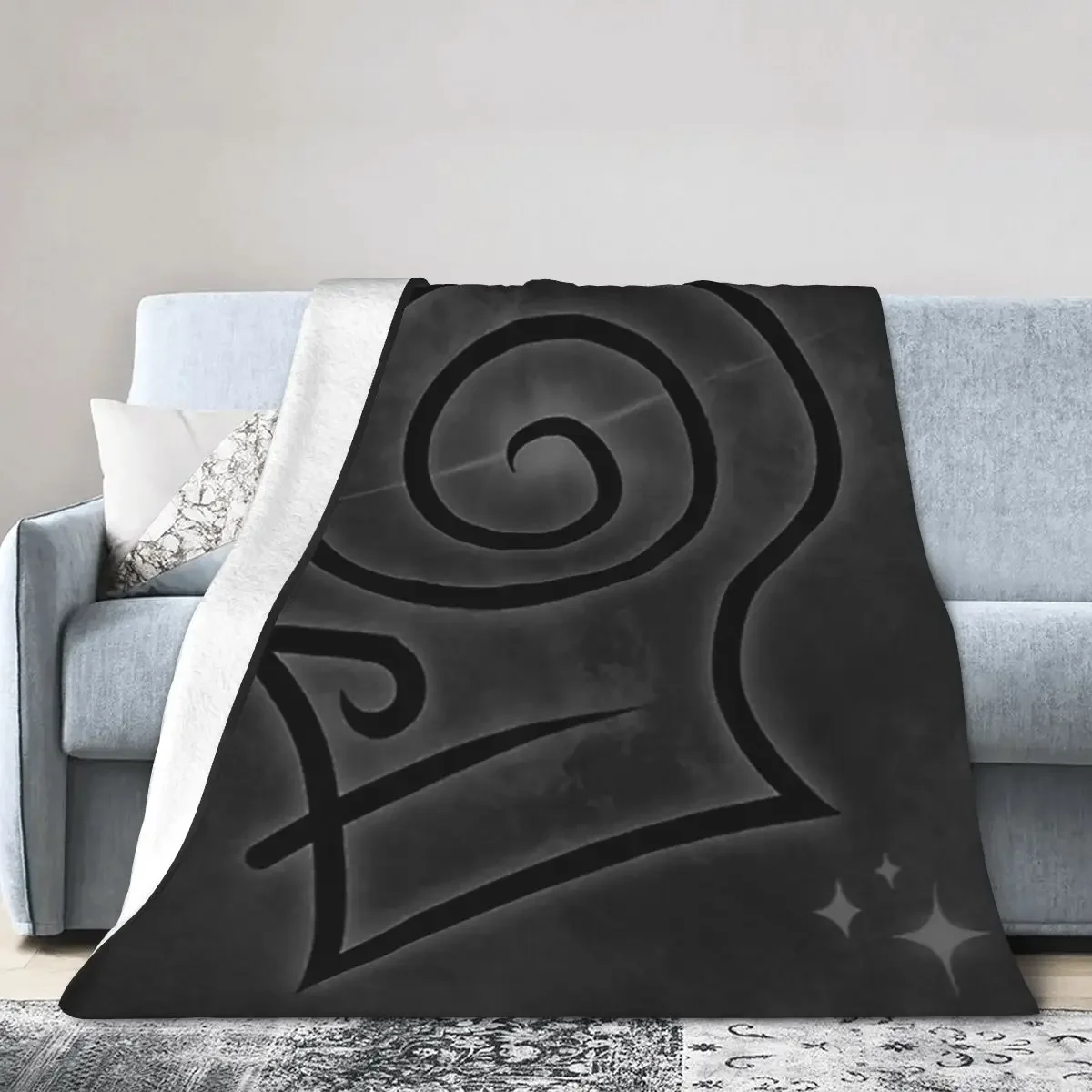 Wizard101 - Death Casting Symbol Blankets Soft Warm Flannel Throw Blanket Bedspread for Bed Living room Picnic Travel Home Sofa