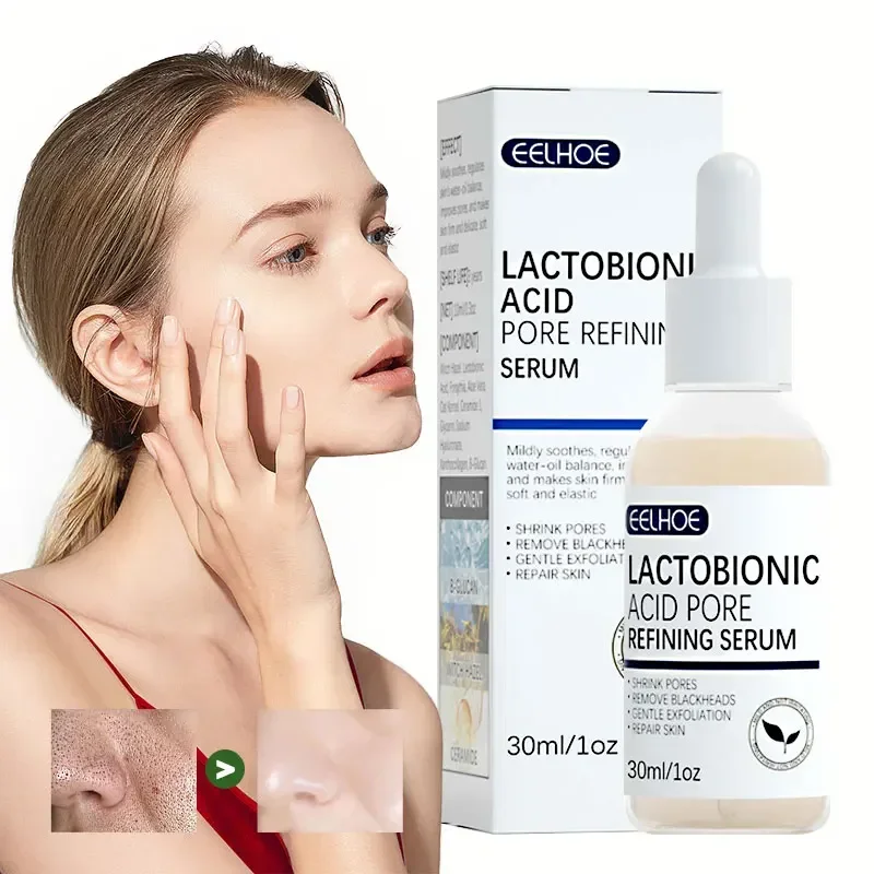 Lactobionic Acid Face Serum Pore Shrink Hyaluronic Acid Moisturizing Nourishing Firming Brighten Beauty Korean Cosmetics