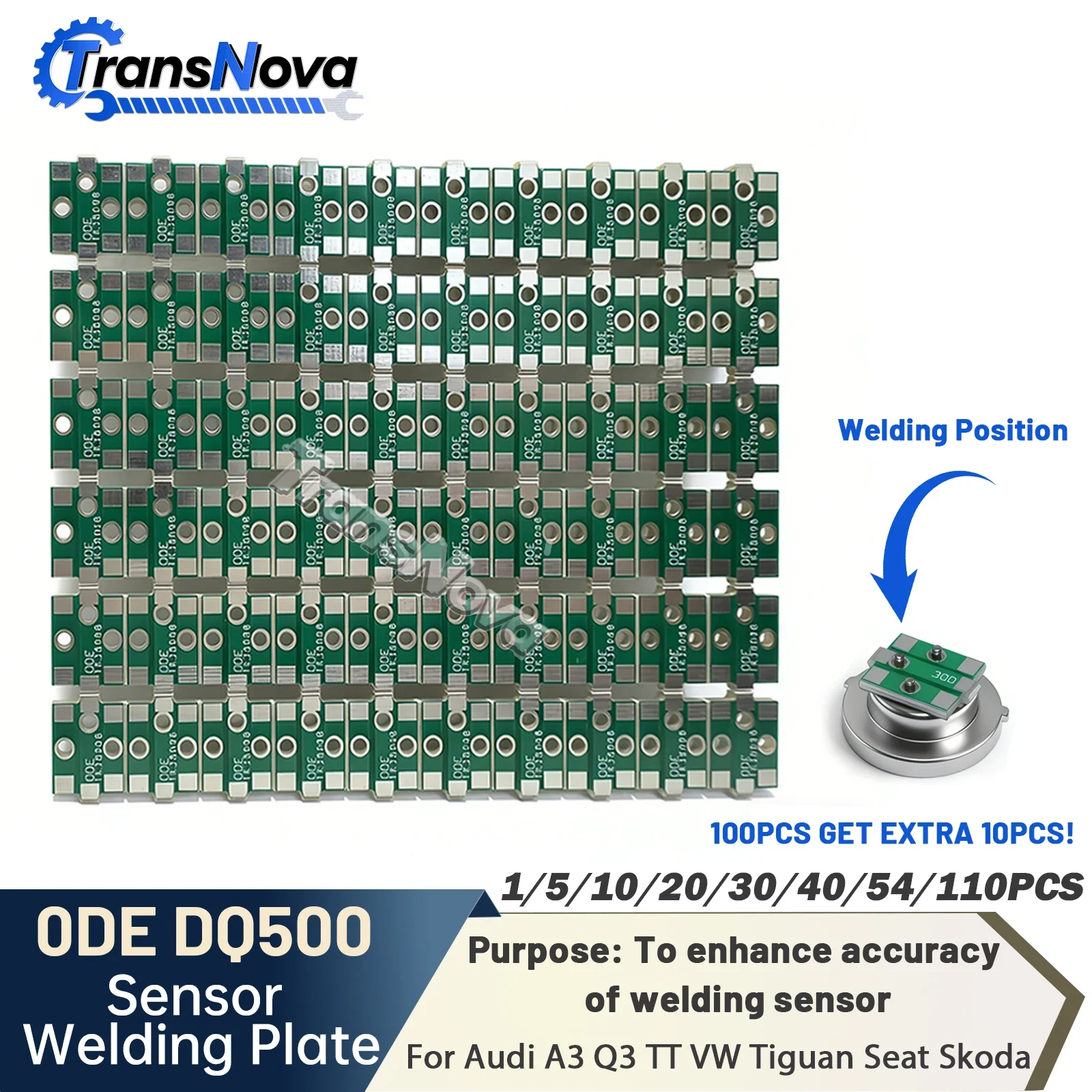 For DQ500 DQ380 0DE DQ381 0GC Transmission Pressure Sensor Welding Solder Plate 1~54/110 For Audi A3 Q3 TT VW Tiguan Seat Skoda