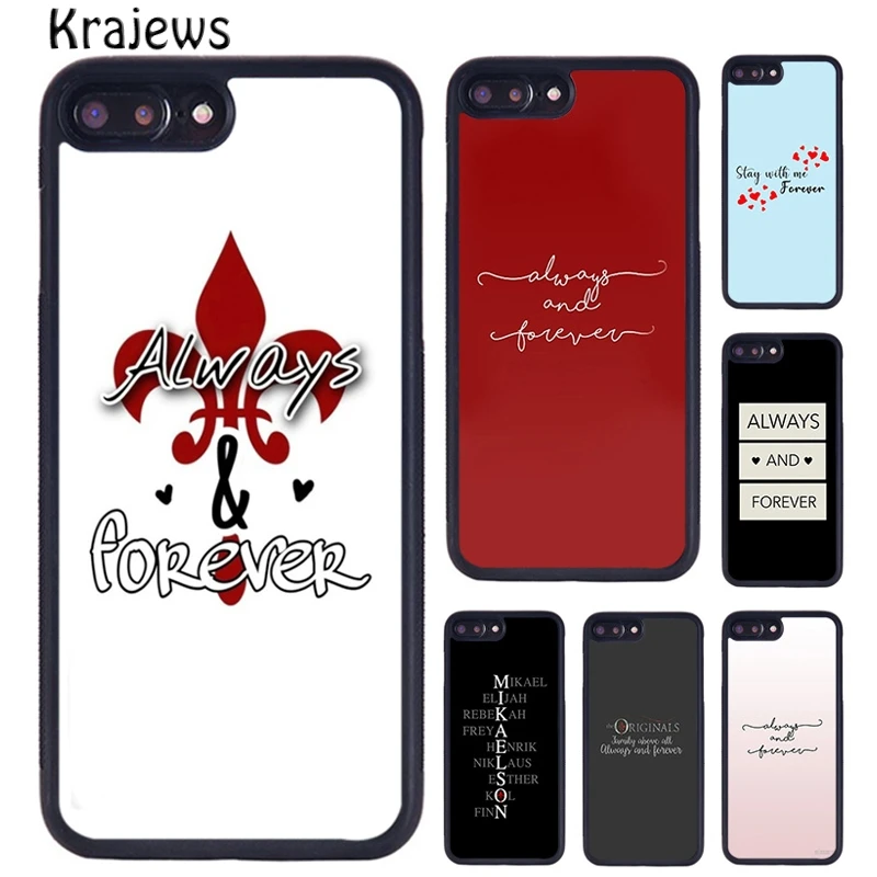 Krajews The Originals Always and Forever Phone Case For iPhone 16 15 14 plus 11 12 mini 13 Pro XR XS Max cover coque