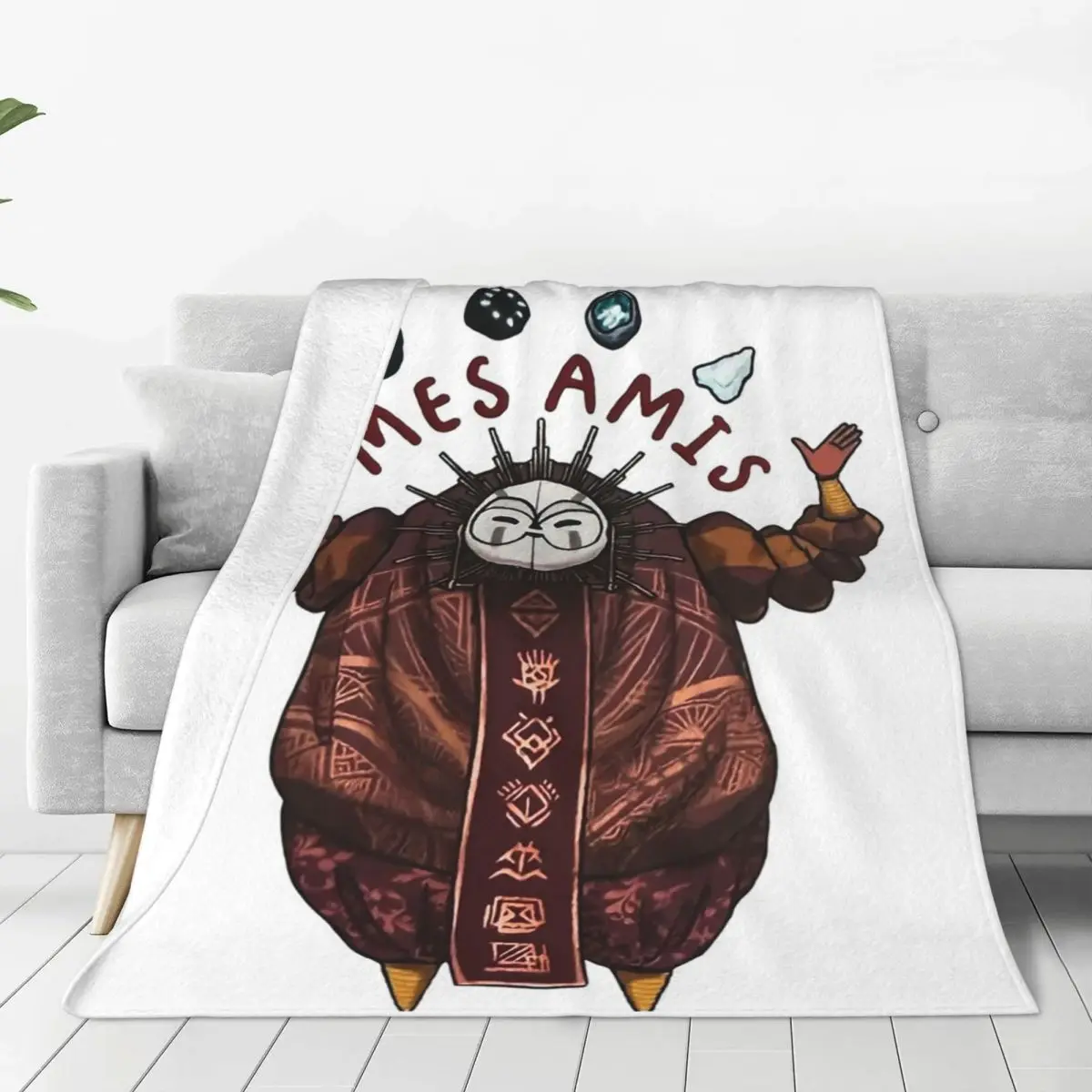 Esquie And Rock Friends Clair Obscur Expedition Blankets Soft Warm Flannel Throw Blanket Bedding for Bed Picnic Travel Home Sofa