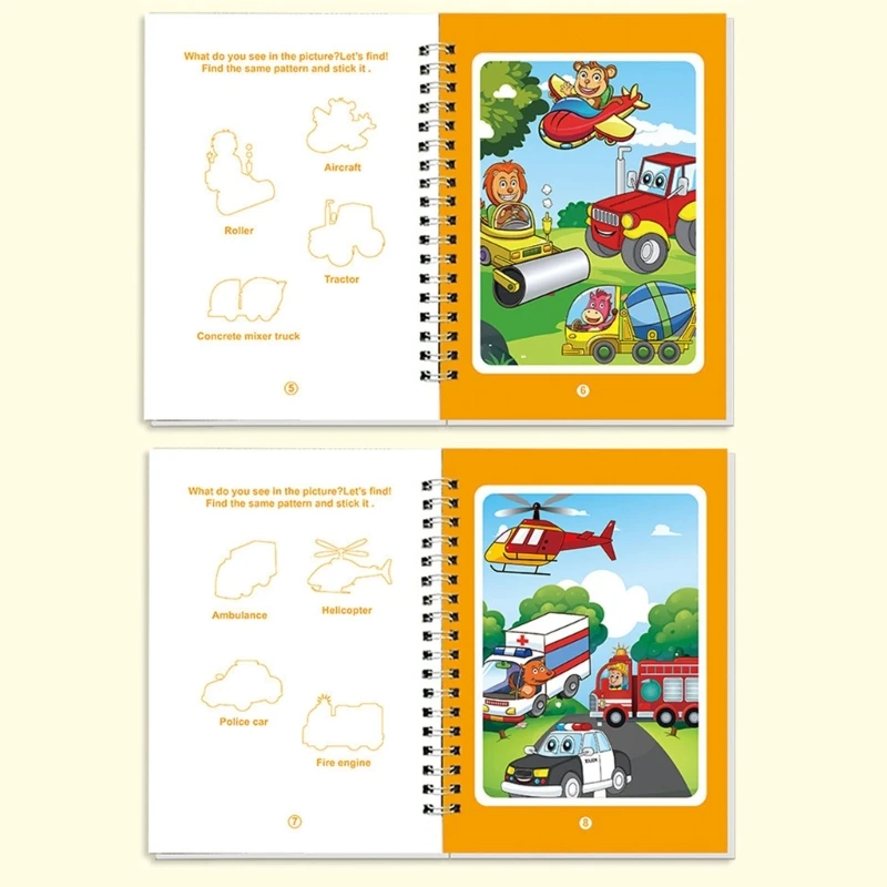 6 stuks magisch watertekenboek ontkenning puinhoop kunstspeelgoed voor kinderen peuters 15UB