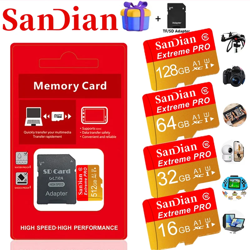 Microsd Card Tablet - 512GB 128GB 64GB Mikro TF SD