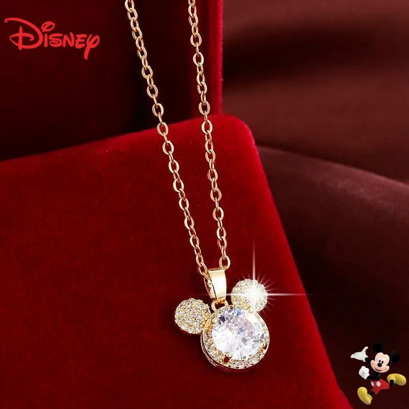 

Disney Cartoon Cute Merchandise Mickey Necklace for Girls, Fashionable Stylish Sweet Versatile and Exquisite Clavicle Chain Gift