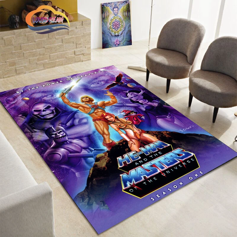 

Masters of The Universe Carpet rug Cartoon Plush Non-slip Soft Play Mat Bed Area Rug Parlor Decor Children's carpet