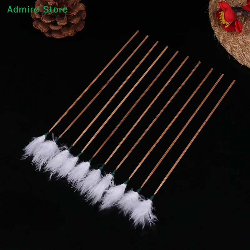 [G]10Pcs Snow Fluff Earpick Wax Remover Curette Ear Dig Tool Spoon Cleaner Stick Ear Dig Tools Ear Care