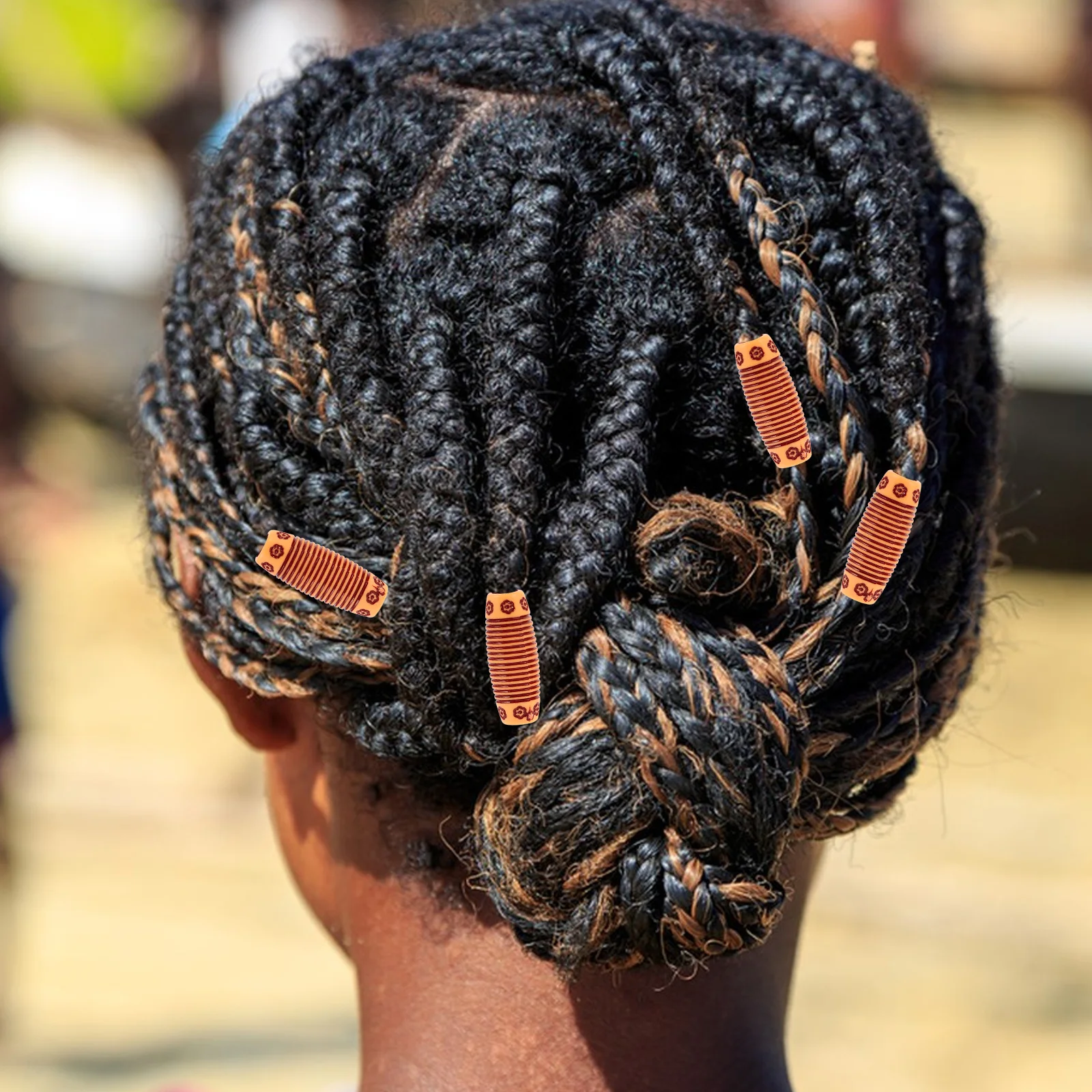 

Брядная коса, аксессуары для волос, большие бусины, косы с замком для женщин, борода, дреды, африканские плетения, ювелирные изделия