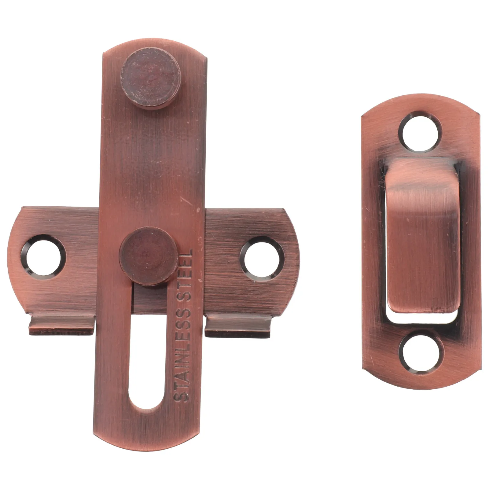 

2 комплекта защелок для дверей-амбарных ворот, 180-градусный замок из нержавеющей стали, устойчивый к коррозии, бесшумная работа, для кухни и ванной комнаты