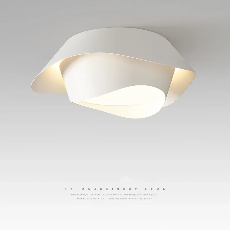 Plafonnier au design nordique créatif moderne et simple, luminaire décoratif d'intérieur, idéal pour une chambre à coucher, un restaurant ou une chambre à coucher