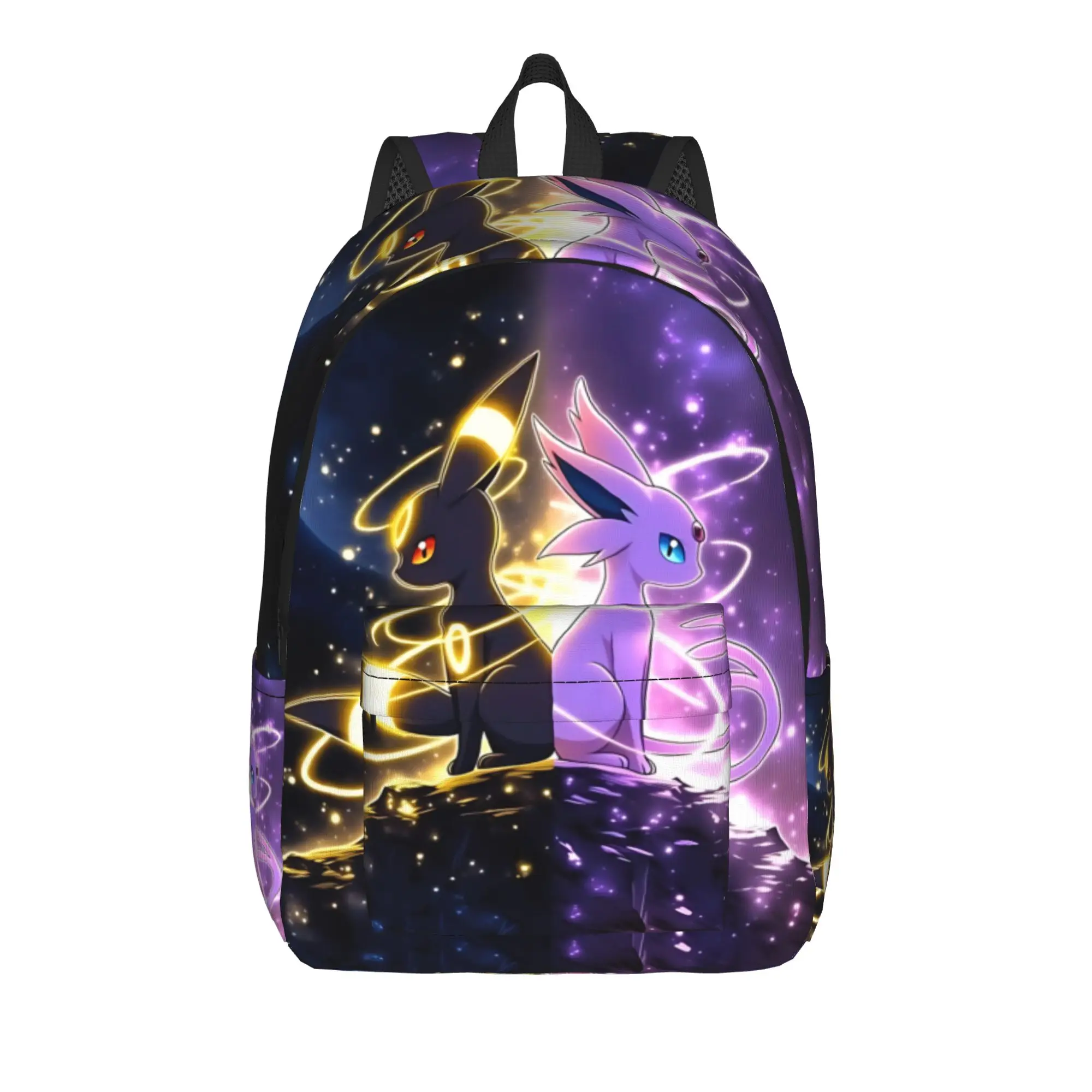 Fashion Pokemon Backpack  Mochilas Adjustable Strap For Work Office Retro Washable Rucksack