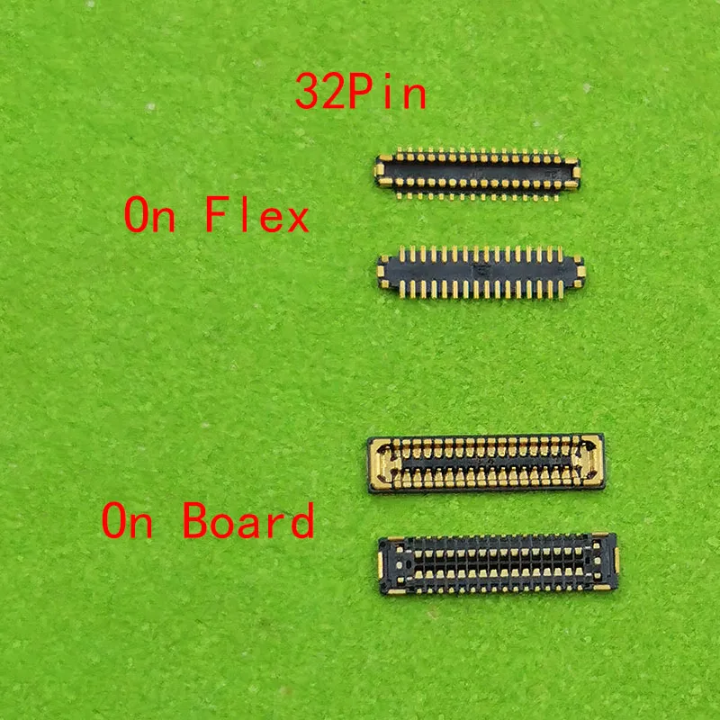2-5pcs 32pin LCD Display Screen Flex FPC Connector On Motherboard For HUAWEI Y7P 2020/P40 Lite/P20 Lite 2019/Honor 9X/Pro/X30