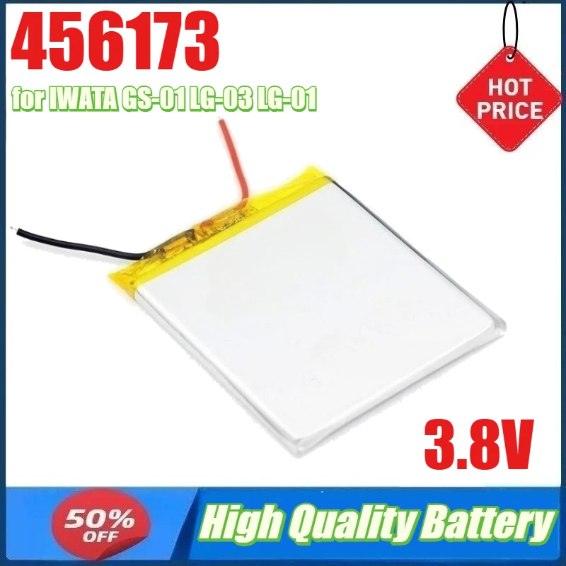 

3.8V 456173 Battery for IWATA GS-01 LG-03 LG-01 LED Fill Light Battery