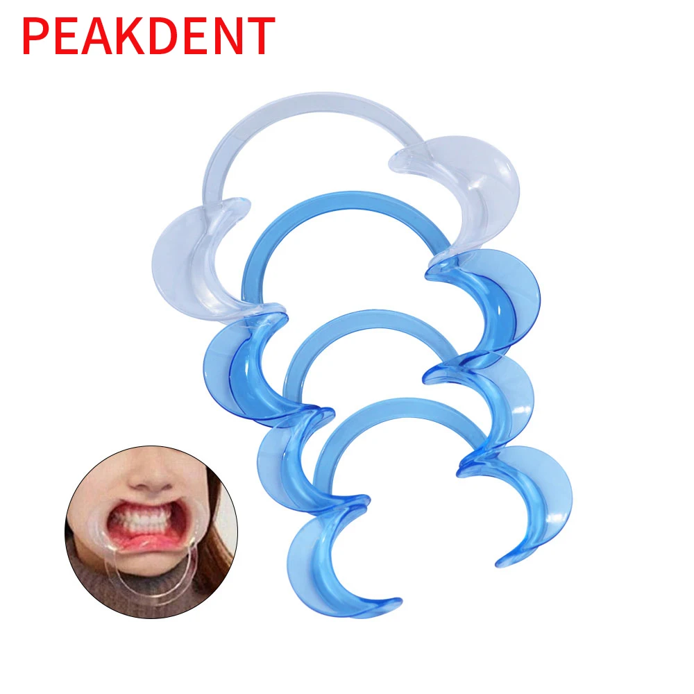 3pcs C-type Openers Spreader Lip Shape Opener C-shape Cheek Retractor Teeth Whitening Mouth Mouth Dentist Orthodontic Tool