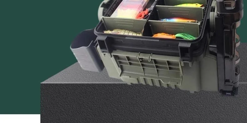 Köder Box Fisch Box Köder Köder Lagerung Box Meer Angeln Felsen Angeln Kann Sitzen Verstärkt Verdickt Große Kapazität Multi-schicht – Detail 8
