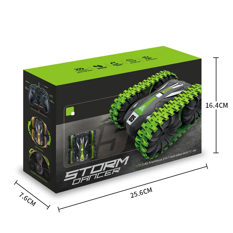 Nieuwe gepantserde, op afstand bestuurbare tankwagen, klimauto, speelgoedauto met lichteffecten, rollende op afstand bestuurbare auto