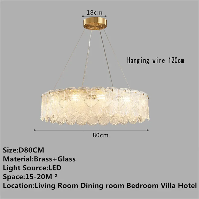 AFRA Contemporary Brass Pendent Lamp Luxury Fashion Living Room Dining Room Bedroom Villa Hotel Sample Room Chandelier