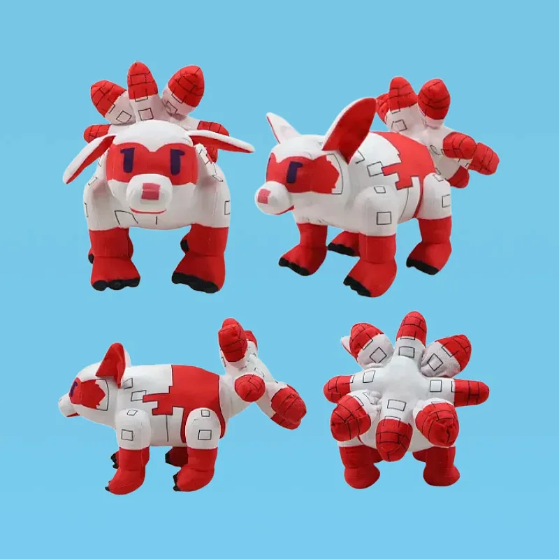 

Милая плюшевая игрушка с лисой из популярной блочной игры, садовая тема, мягкая кукла, мягкий коллекционный подарок для любителей игр